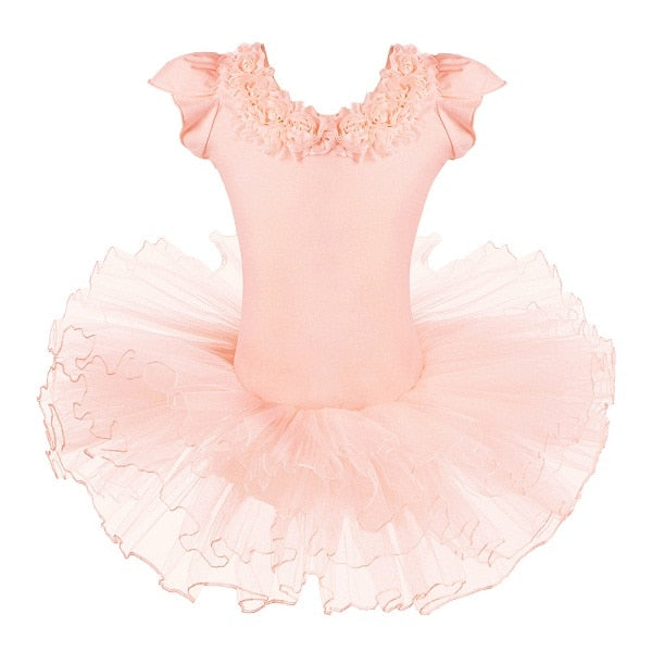 Girls Ballet Tutu Tulle Dress Sleeveless