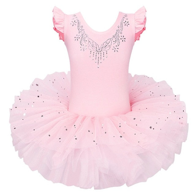 Girls Ballet Tutu Tulle Dress Sleeveless