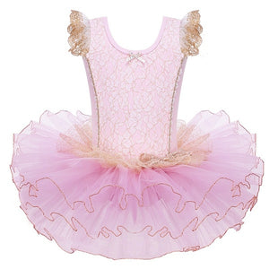 Girls Ballet Tutu Tulle Dress Sleeveless