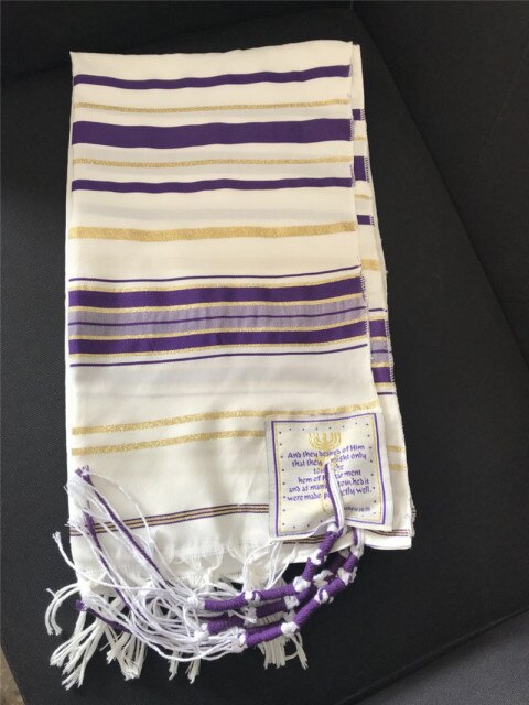 Tallit Prayer Shawl Israel 55x180cm Polyester Talit Zipper Bag Tallis Israeli Praying Scarfs Priez Wraps Prayer Shawl Talis