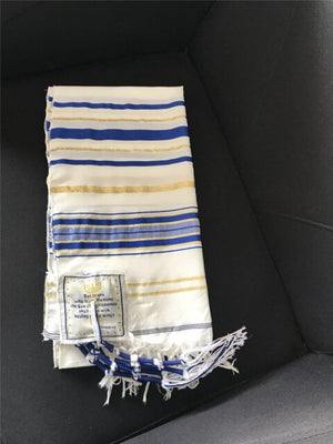 Tallit Prayer Shawl Israel 55x180cm Polyester Talit Zipper Bag Tallis Israeli Praying Scarfs Priez Wraps Prayer Shawl Talis