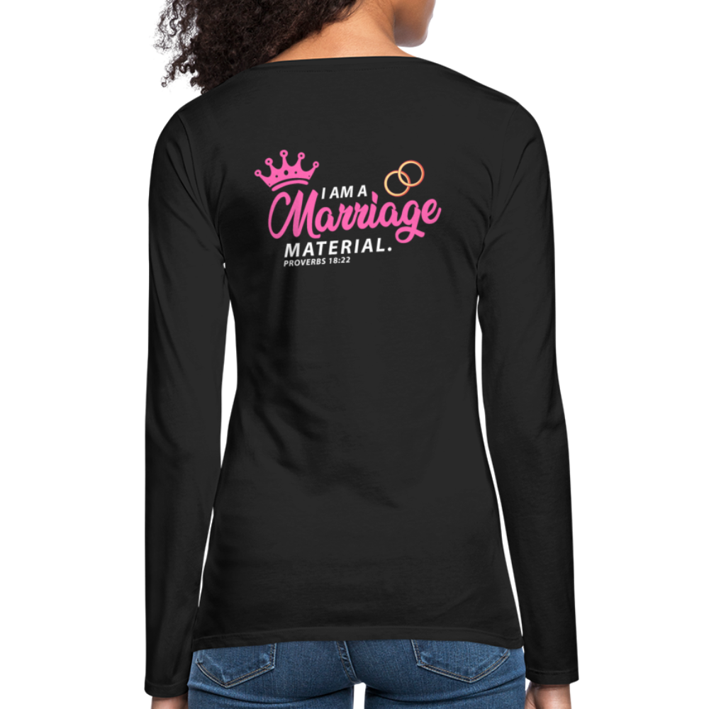 Women's Premium Longsleeve Shirt - black