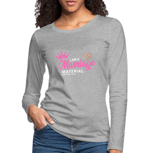 Women's Premium Longsleeve Shirt - heather grey