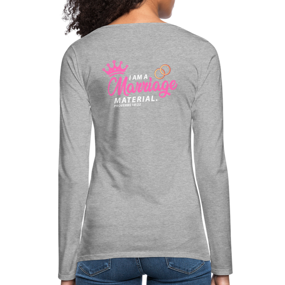 Women's Premium Longsleeve Shirt - heather grey