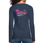 Women's Premium Longsleeve Shirt - navy