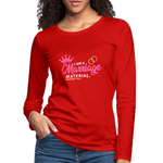 Women's Premium Longsleeve Shirt - red