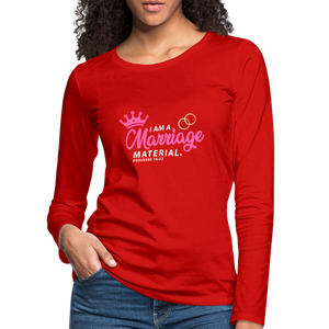 Women's Premium Longsleeve Shirt - red