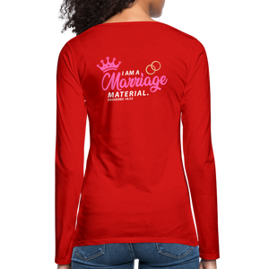 Women's Premium Longsleeve Shirt - red