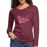 Women's Premium Longsleeve Shirt - heather burgundy