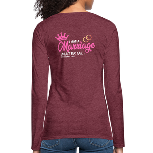 Women's Premium Longsleeve Shirt - heather burgundy