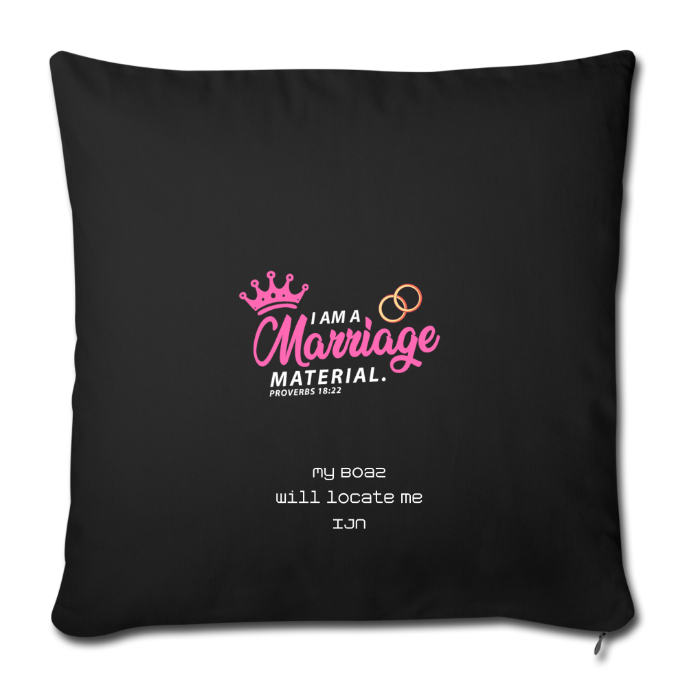 Sofa pillow with filling 45cm x 45cm - black