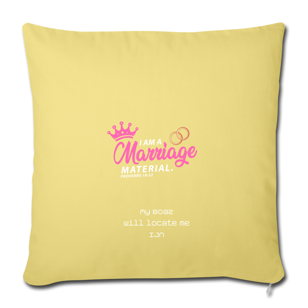 Sofa pillow with filling 45cm x 45cm - washed yellow