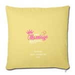 Sofa pillow with filling 45cm x 45cm - washed yellow