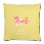 Sofa pillow with filling 45cm x 45cm - washed yellow