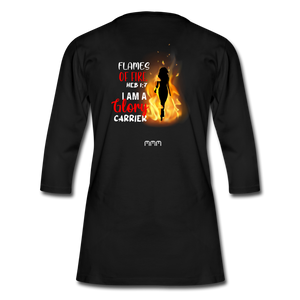 Women's Premium 3/4-Sleeve T-Shirt - black