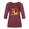 Women's Premium 3/4-Sleeve T-Shirt - heather burgundy