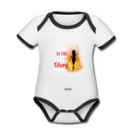 Organic Baby Contrasting Bodysuit - white/black