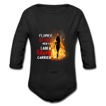 Organic Longsleeve Baby Bodysuit - black