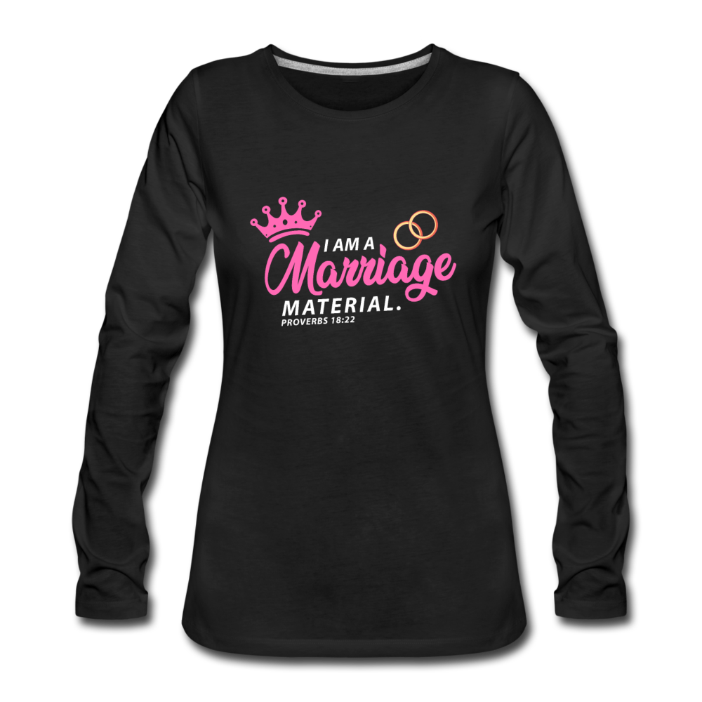 Marriage blessings Women's Premium Longsleeve Shirt - black