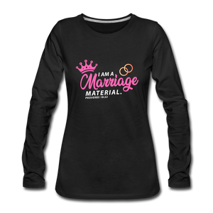 Marriage blessings Women's Premium Longsleeve Shirt - black