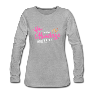 Marriage blessings Women's Premium Longsleeve Shirt - heather grey