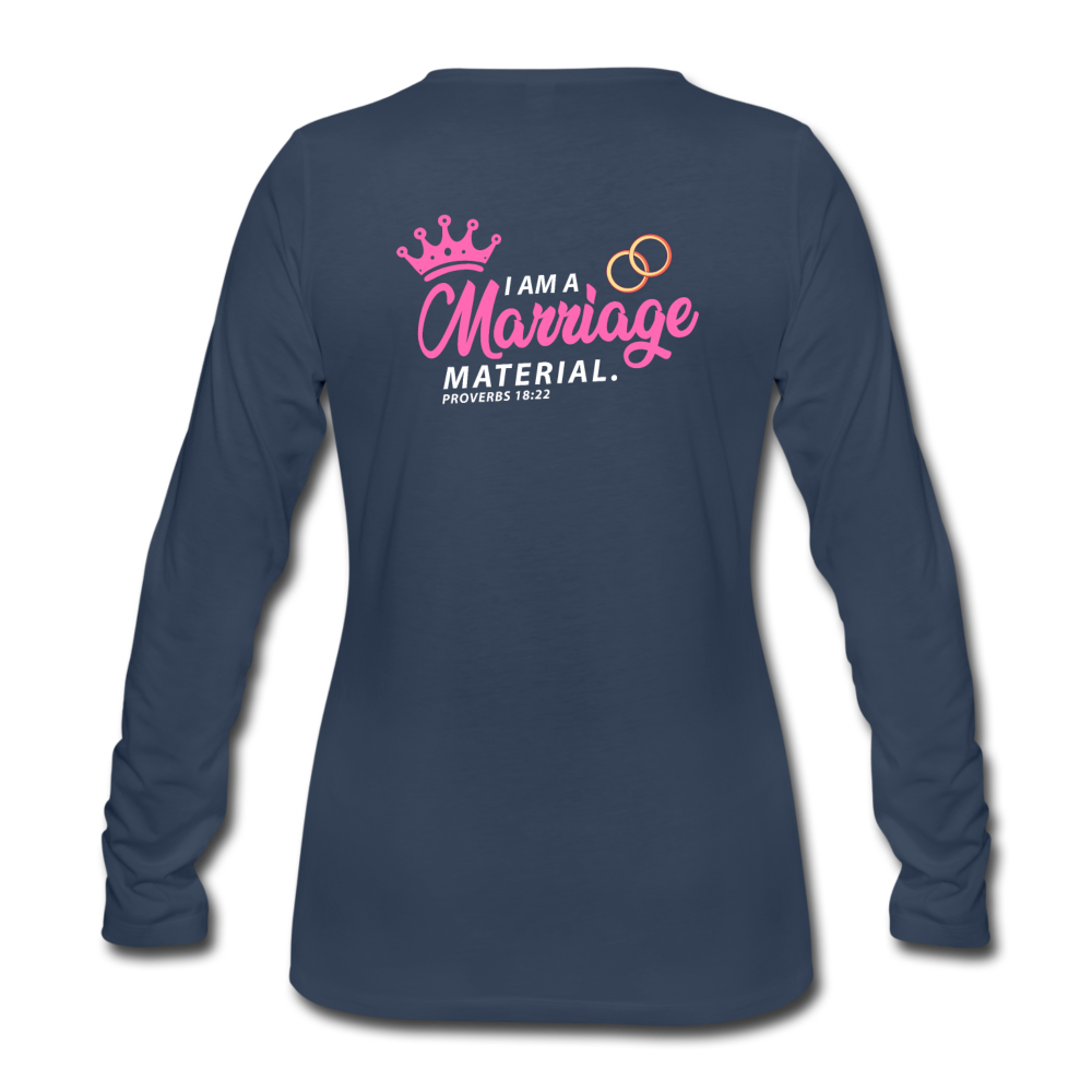 Marriage blessings Women's Premium Longsleeve Shirt - navy