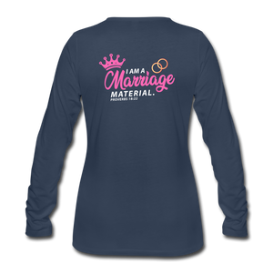 Marriage blessings Women's Premium Longsleeve Shirt - navy