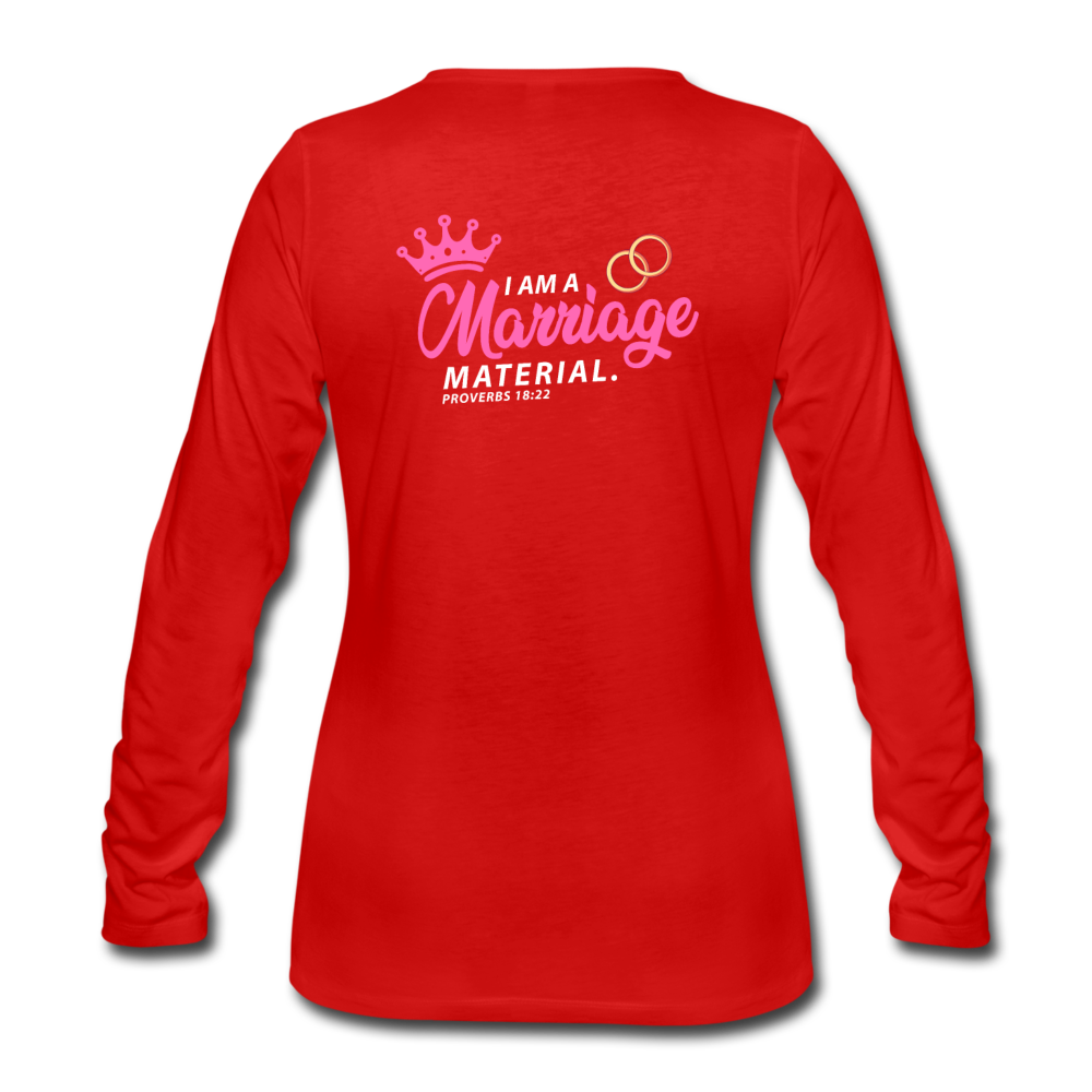 Marriage blessings Women's Premium Longsleeve Shirt - red