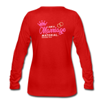 Marriage blessings Women's Premium Longsleeve Shirt - red