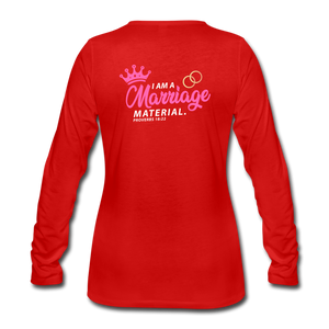 Marriage blessings Women's Premium Longsleeve Shirt - red