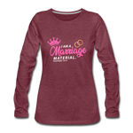 Marriage blessings Women's Premium Longsleeve Shirt - heather burgundy