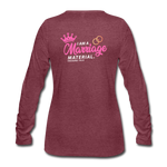 Marriage blessings Women's Premium Longsleeve Shirt - heather burgundy