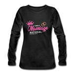 Marriage blessings Women's Premium Longsleeve Shirt - charcoal grey