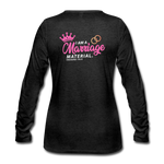 Marriage blessings Women's Premium Longsleeve Shirt - charcoal grey