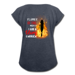 Flames of Fire - heather navy