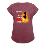 Flames of Fire - heather burgundy
