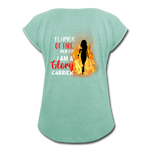 Flames of Fire - heather mint