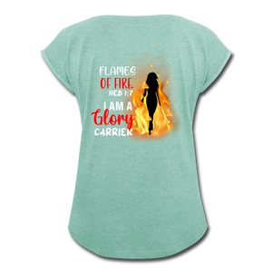 Flames of Fire - heather mint