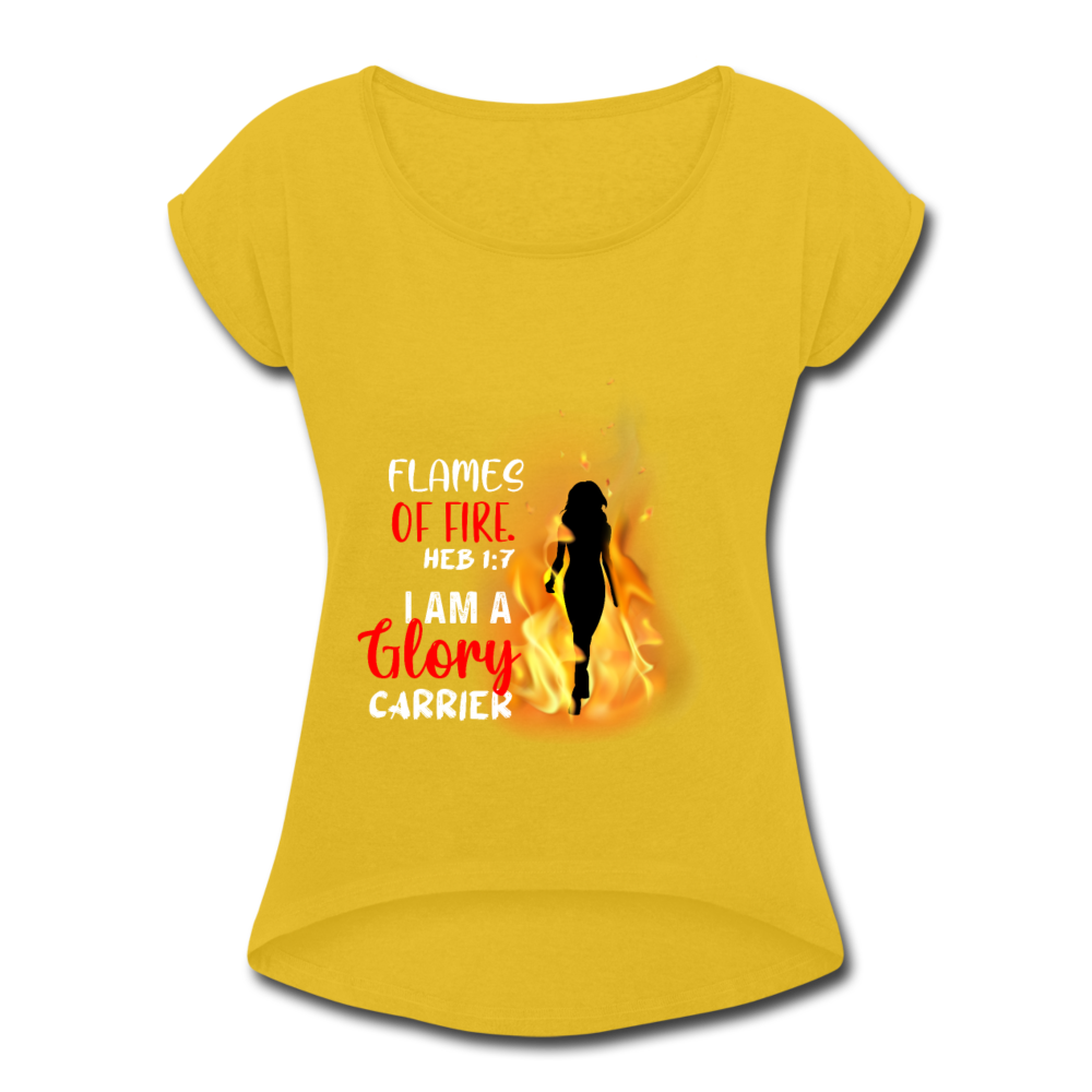 Flames of Fire - mustard yellow