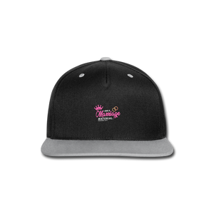 Contrast Snapback Cap - black/grey