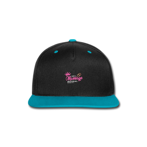 Contrast Snapback Cap - black/teal