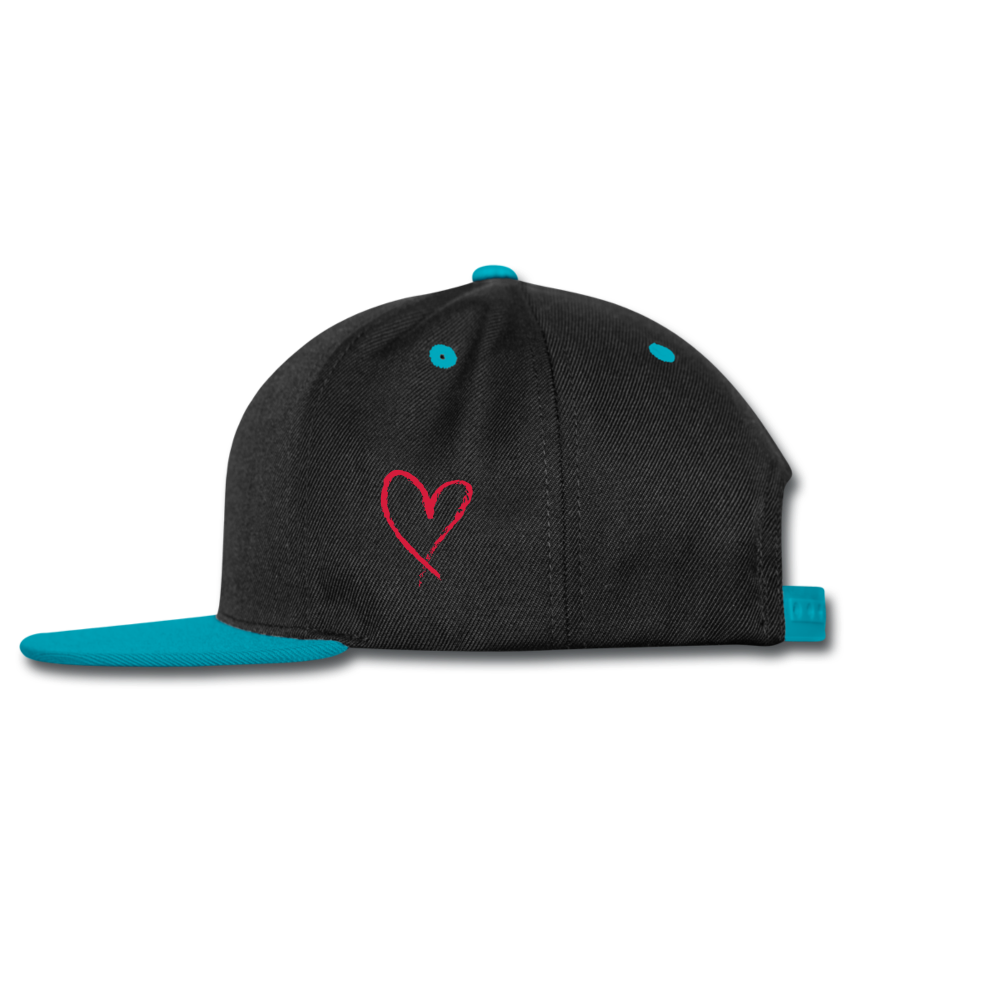 Contrast Snapback Cap - black/teal