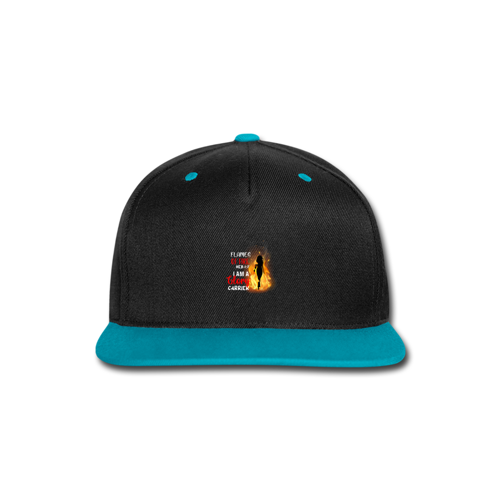 Contrast Snapback Cap - black/teal