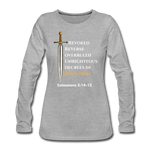 Women's Premium Longsleeve Shirt - heather grey