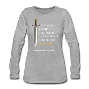 Women's Premium Longsleeve Shirt - heather grey