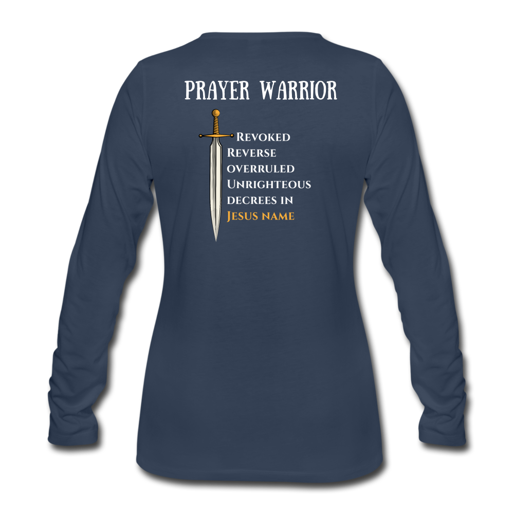 Women's Premium Longsleeve Shirt - navy