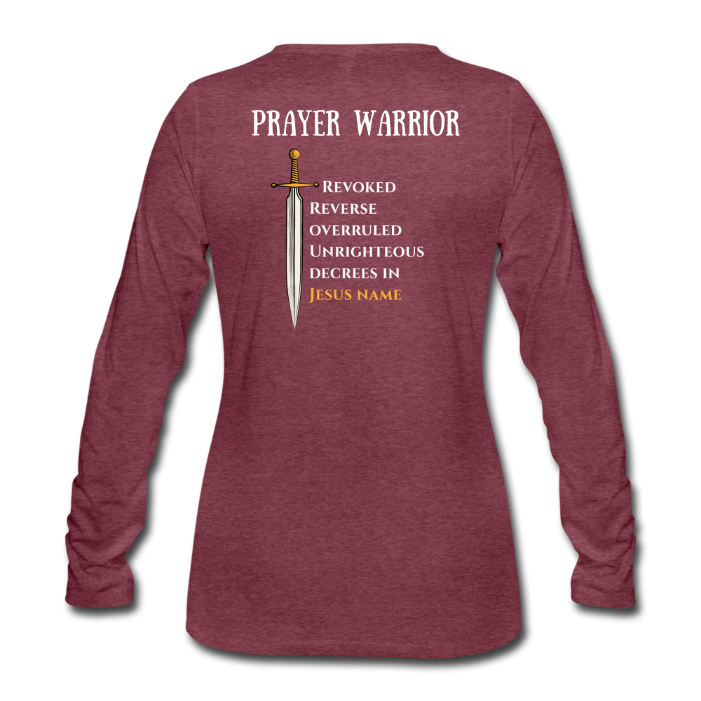 Women's Premium Longsleeve Shirt - heather burgundy