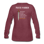 Women's Premium Longsleeve Shirt - heather burgundy