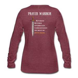 Women's Premium Longsleeve Shirt - heather burgundy