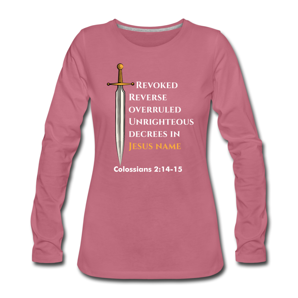 Women's Premium Longsleeve Shirt - mauve